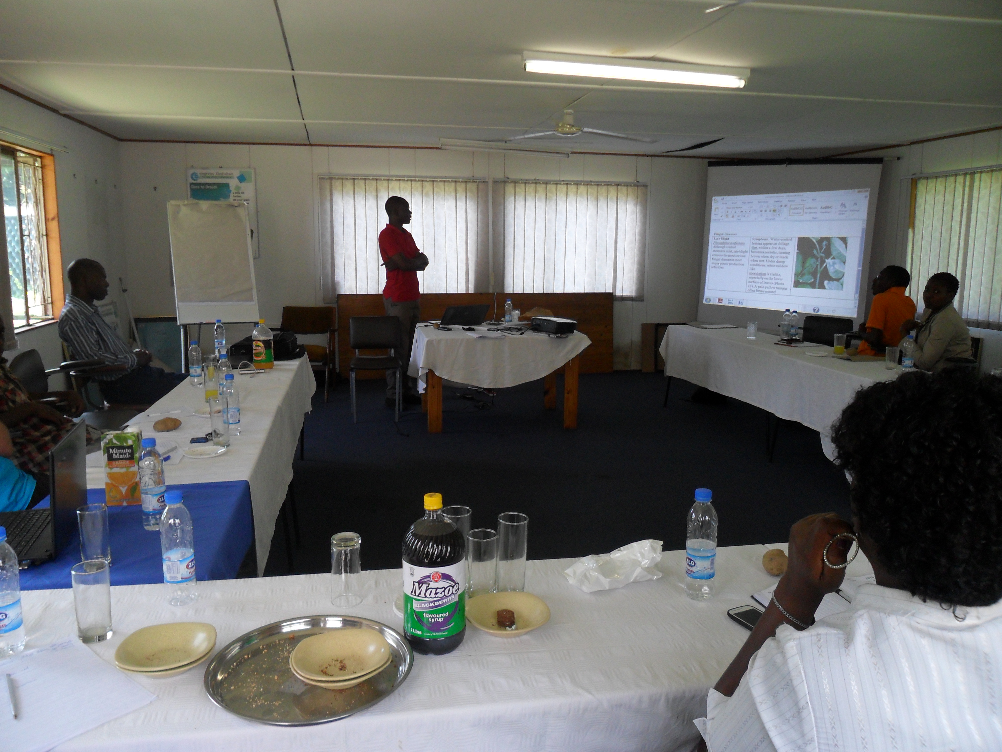 Sack Potato farming training in Zimbabwe